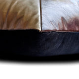 The Plough - Brown Faux Leather Lumbar Pillow Cover