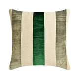 Velvet Band Gold - Gold Velvet & Linen Throw Cushion Cover