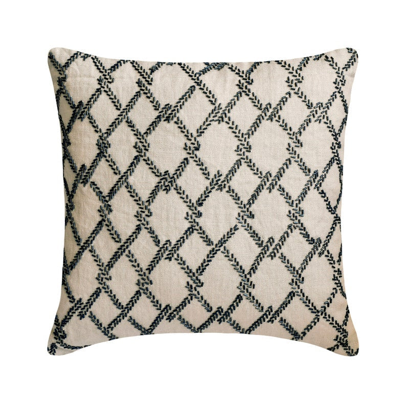 Trellis Criss Cross Throw Cushion Cover