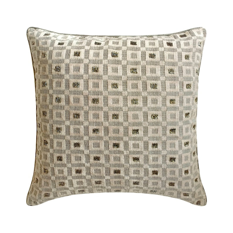 The Brick Effect - Velvet Grey Decorative Bed Runner and Cushion Cover