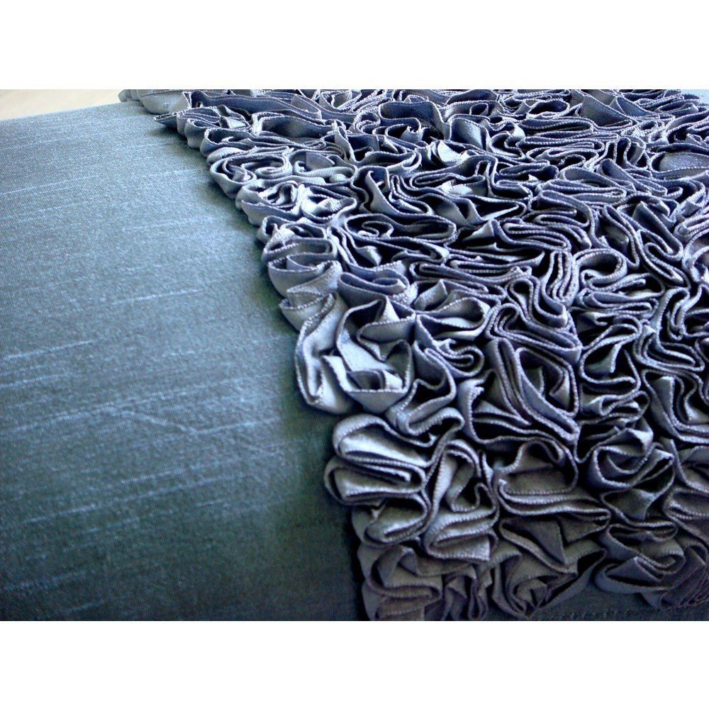 Chocolate Cream - Art Silk Chocolate Brown Decorative Lumbar Pillow Cover