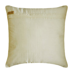 Ivory Bricks - Ivory Art Silk Throw Pillow Cover