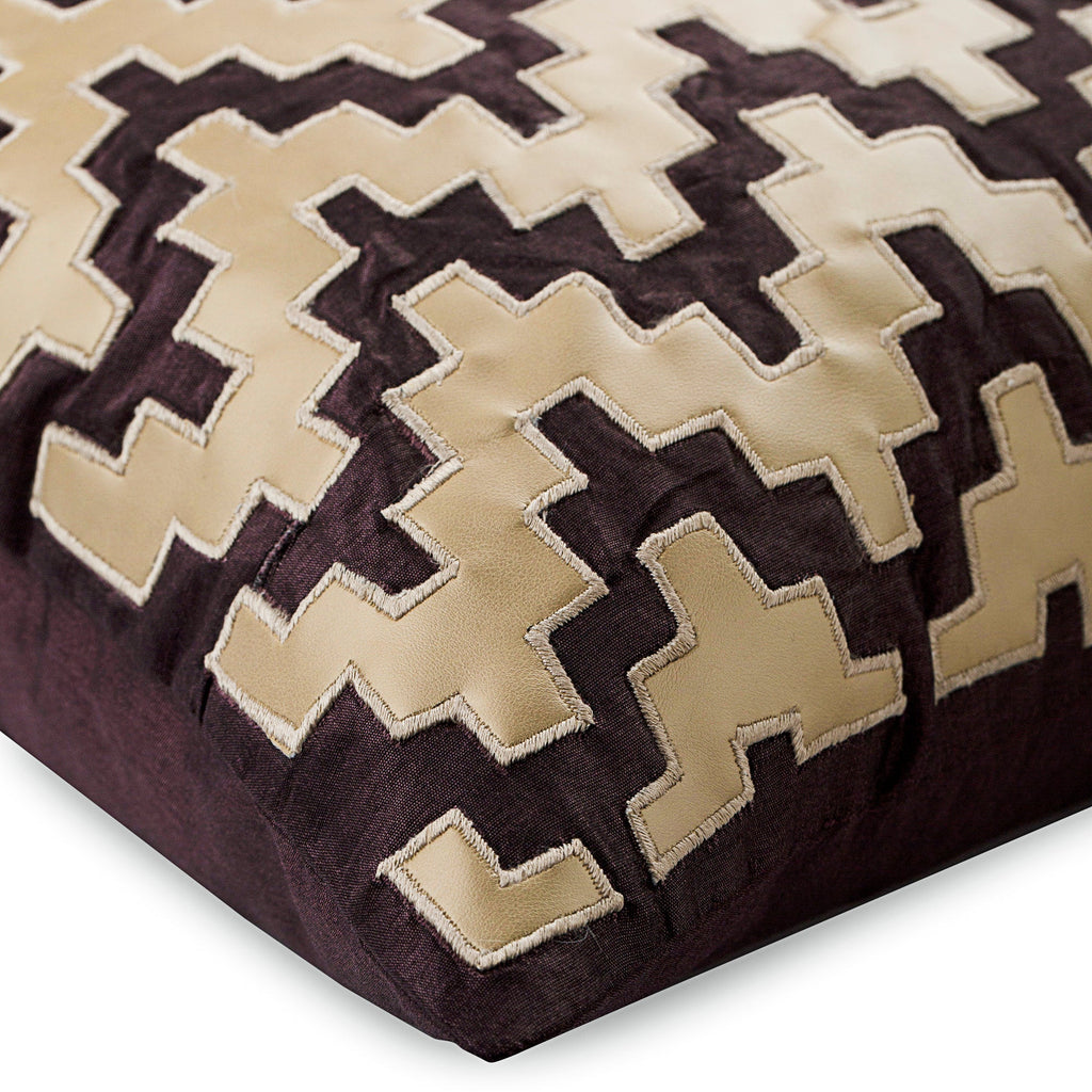 Steely Progress - Gray Art Silk Throw Pillow Cover