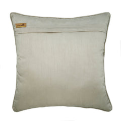 Lolita - Beige Jacquard Art Silk Throw Pillow Cover