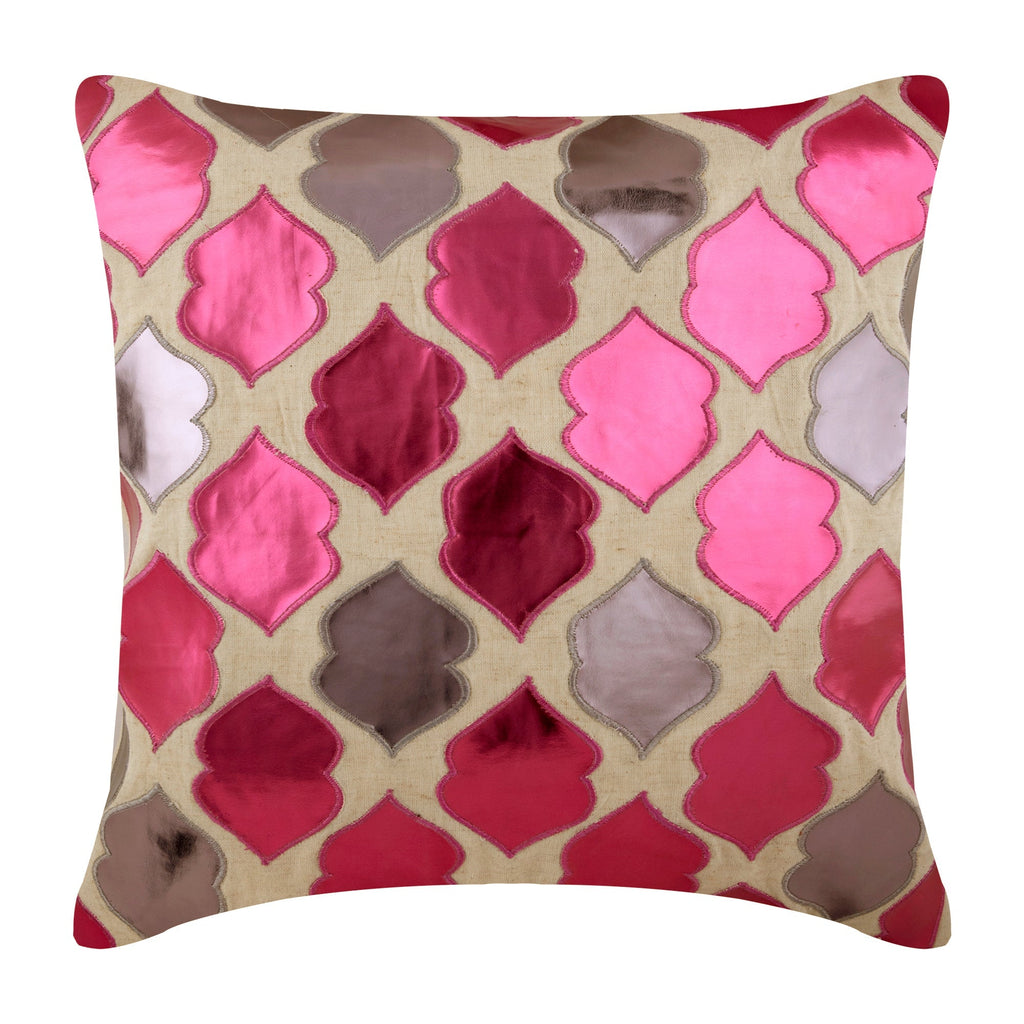 Brown Dwelling - Brown Faux Leather Throw Pillow Cover