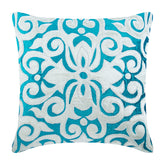 Moroccan Tile - Blue Velvet Decorative Euro Sham