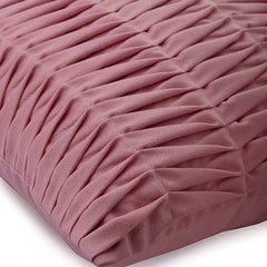 Moss Rose Wind Folds - Moss Rose Faux Suede Throw Pillow Cover