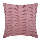 Brown Wind Folds - Brown Faux Suede Throw Pillow Cover