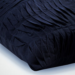 Navy Knight - Navy Blue Cotton Linen Throw Pillow Cover