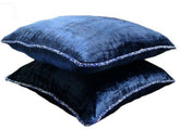 Navy Shimmer Euro Sham