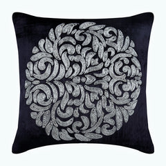 Gold Turkish Dream - Brown Silk Throw Pillow Cover
