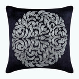 Turkish Dream - Gray Art Silk Throw Pillow Cover
