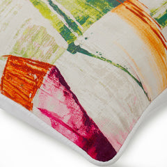 Paint It - Multicolor Cotton Throw Pillow Cover