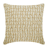 Pearl Drops Ivy - Natural Beige Cotton Linen Decorative Euro Sham