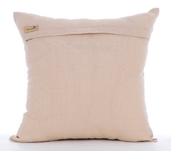 Pearl Essence - Natural Beige Cotton Linen Throw Pillow Cover