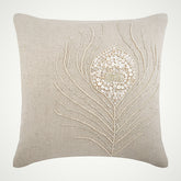 Pearly Peacock Feather Euro Sham