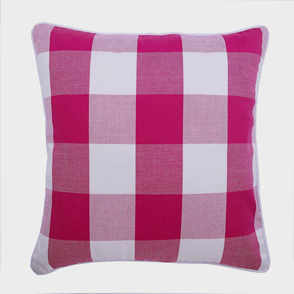 Chartreuse Plaid - Chartreuse Buffalo Checks Throw Cushion Cover