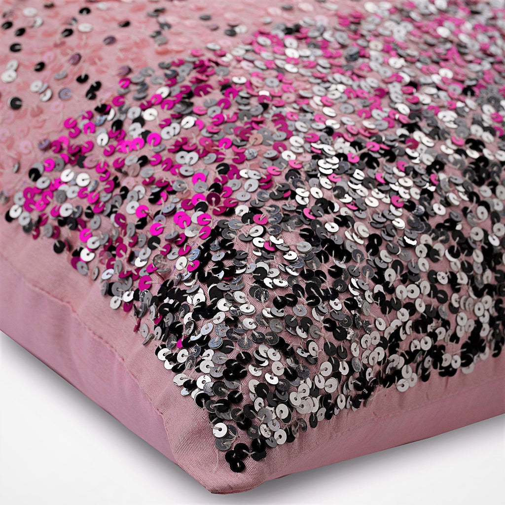 The Faraway Land - Pink Art Silk Throw Pillow Cover