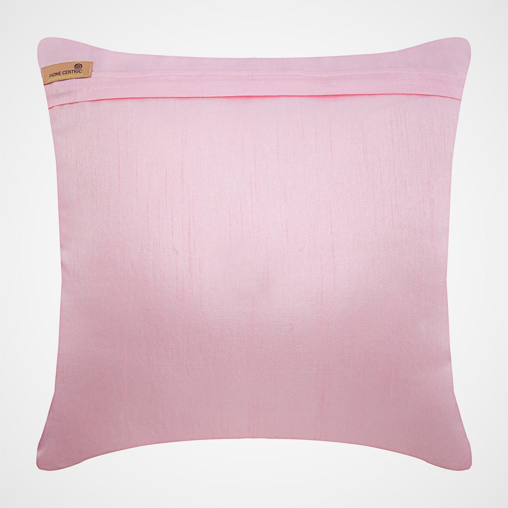 The Faraway Land - Pink Art Silk Throw Pillow Cover