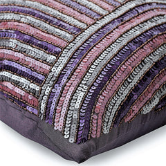 Plum Cheer - Plum Art Silk Throw Pillow Cover
