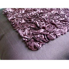 Plum Vintage Love - Plum Art Silk Decorative Euro Sham