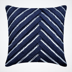 Ice Crystals - White Suede Decorative Euro Sham