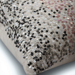 Princess Sparkle - Powder Pink Art Silk Decorative Euro Sham