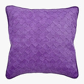 Purple Leather Weave Euro Sham