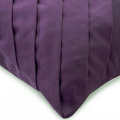 Purple No Limits No Lines - Purple Faux Suede Throw Pillow Cover