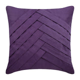 Blue No Limits No Lines - Blue Faux Suede Throw Pillow Cover