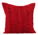Brown Wind Folds - Brown Faux Suede Decorative Euro Sham