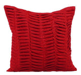 Brown Wind Folds - Brown Faux Suede Throw Pillow Cover