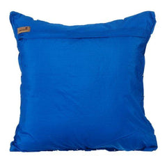 Royal Blue Texture - Royal Blue Taffeta Decorative Euro Sham