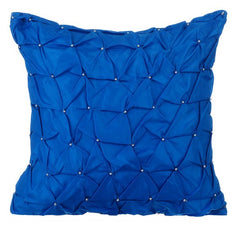 Royal Blue Texture Pillow Cover