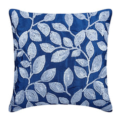 Royal Song - Royal Blue Art Silk Decorative Euro Sham