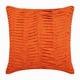 Brown Wind Folds - Brown Faux Suede Throw Pillow Cover