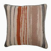Rustic Martini - Rust Jacquard Silk Decorative Euro Sham