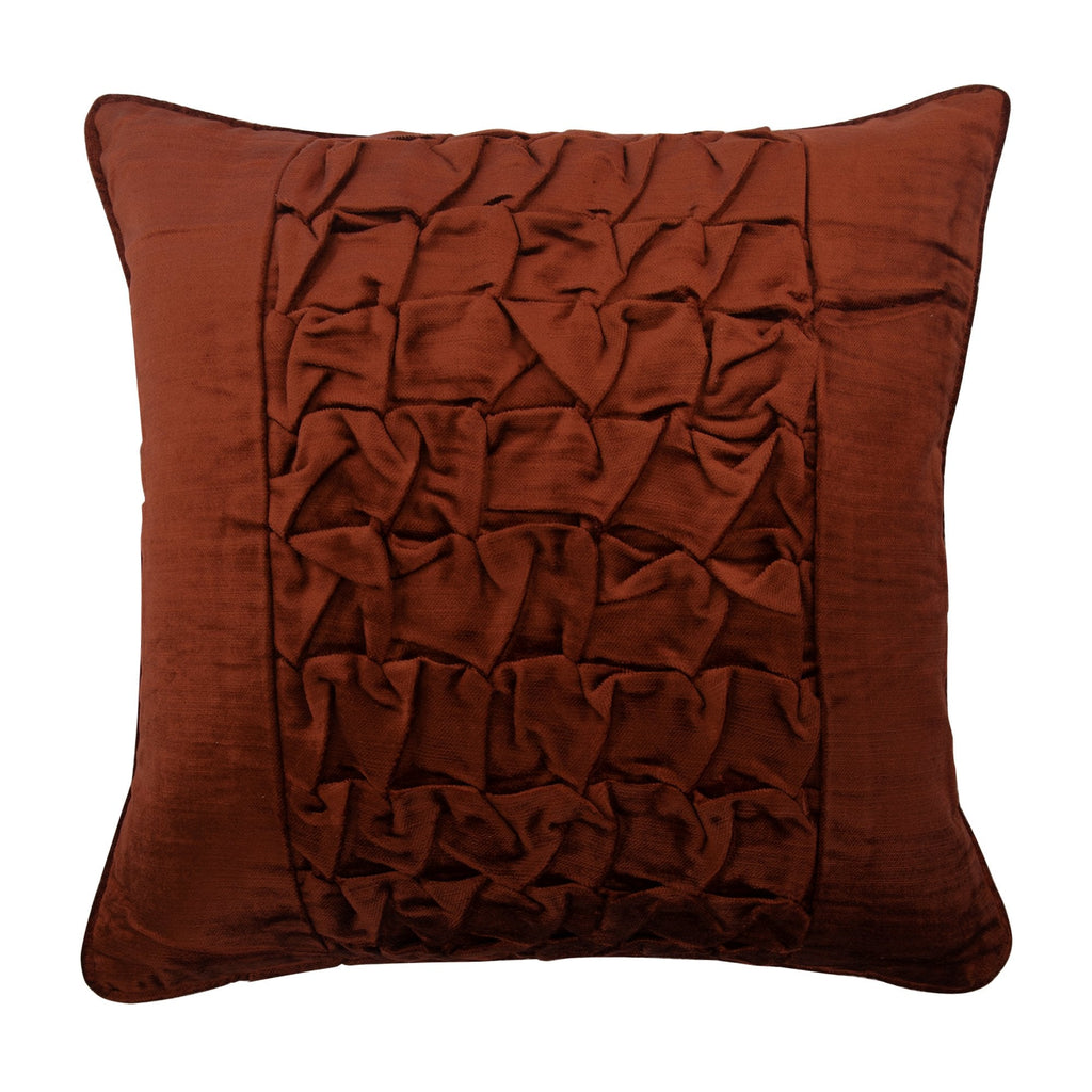 Brown Knots - Brown Velvet Throw Pillow Cover
