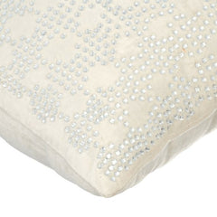 Sharing My Charm - White Velvet Throw Pillow Cover