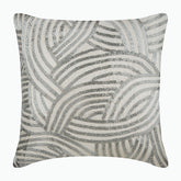 Silver Chains - Ivory Linen Decorative Euro Sham