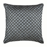 Silver Checkered Pillow Cover