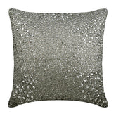 Silver Wedding - Silver Silk Decorative Euro Sham