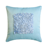 Sky Blue Love - Sky Blue Art Silk Decorative Euro Sham