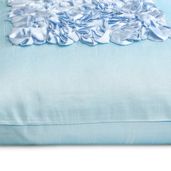 Sky Blue Love - Sky Blue Art Silk Throw Pillow Cover