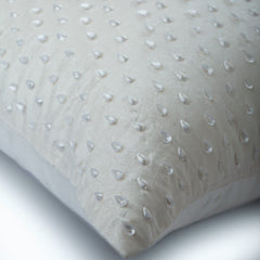 Snow Queen - White Art Silk Throw Pillow Cover