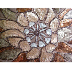 Spark Attraction - Peach Art Silk Throw Pillow Cover