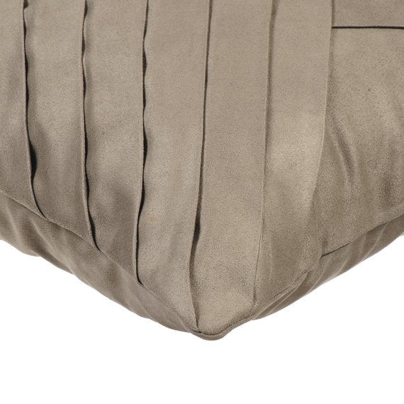 Stone Grey No Limits No Lines - Stone Gray Suede Throw Pillow Cover