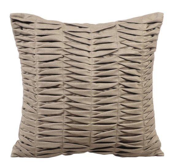 Blue Wind Folds - Dark Blue Faux Suede Decorative Euro Sham