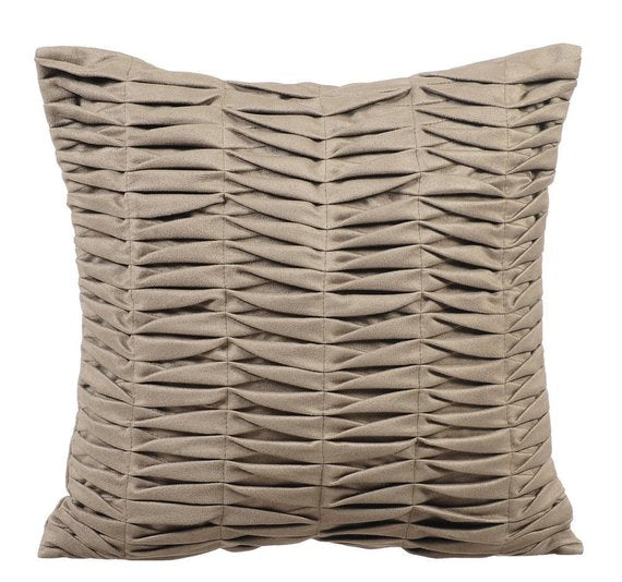 Stone Grey Wind Folds Pillow Cover