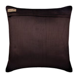 Streaks Of Color - Dark Chocolate Brown Art Silk Decorative Euro Sham